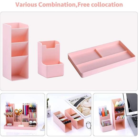 Cute Vertical Pen Organizer, Kawaii Desk Organizer Pen Holder Stationery - Picture 4 of 6